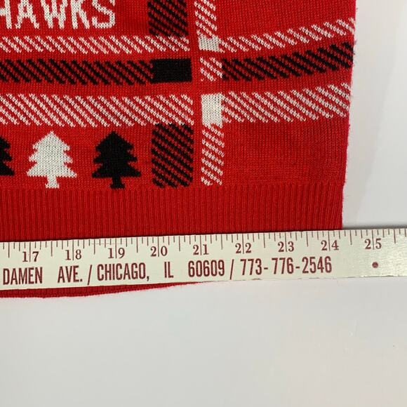 Chicago Blackhawks Sweater Men's XXL Red Ugly Christmas Pullover Crew Neck READ - Picture 10 of 10